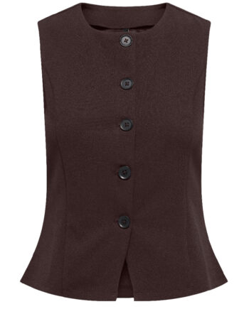 Only Vest Sania Black Coffee