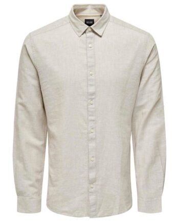 Onscaiden Ls Solid Linen Shirt