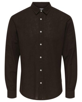 Onscaiden Ls Solid Linen Shirt