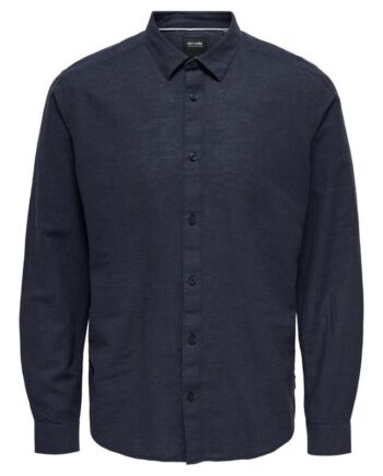 Onscaiden Ls Solid Linen Shirt