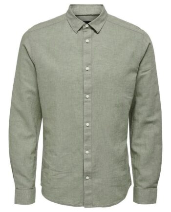 Onscaiden Ls Solid Linen Shirt