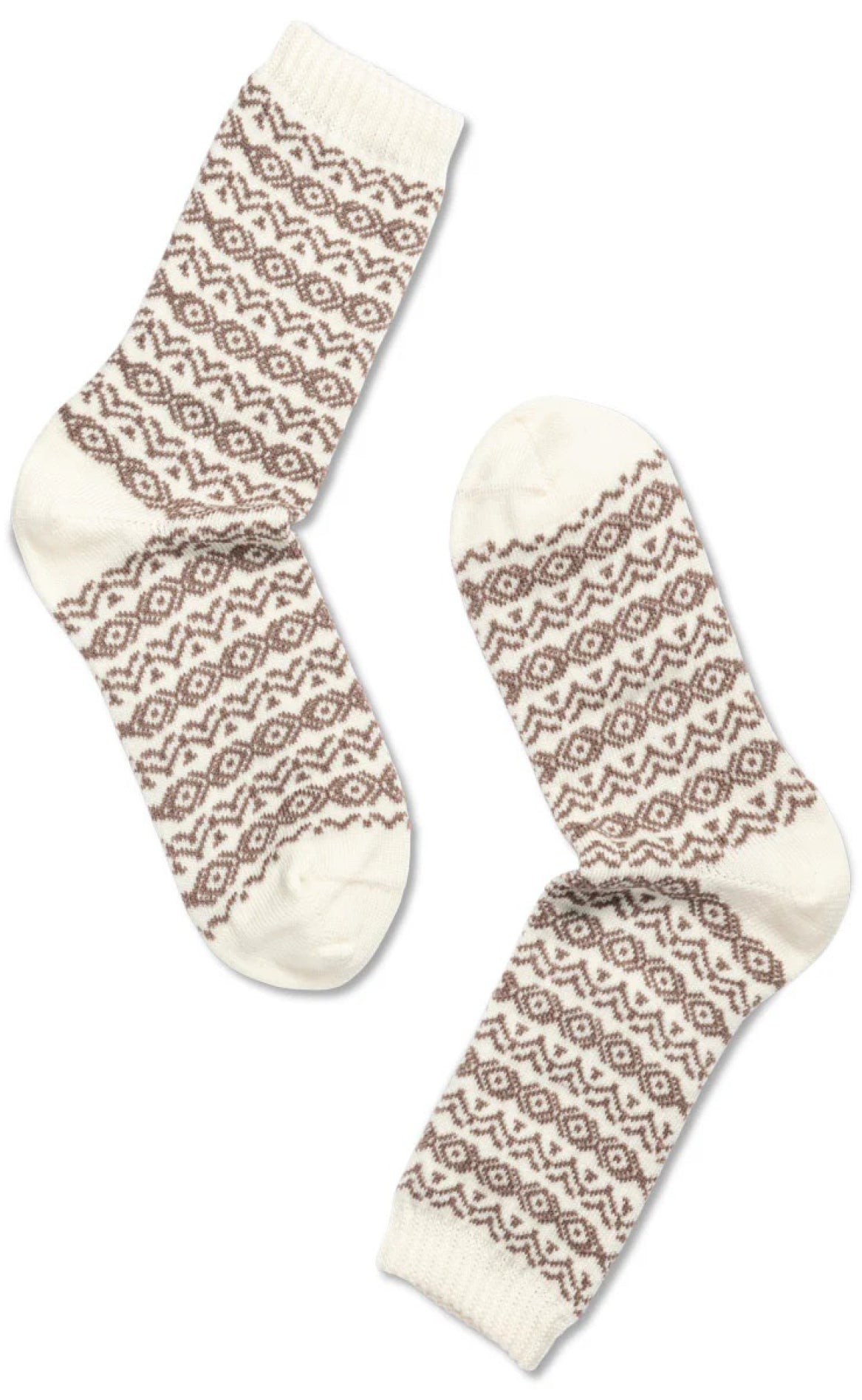 Oroblu Strømper Woman Wool Pattern Off White  Beige