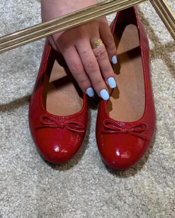 Phenumb Ballerina Bisque Leather Patent Red