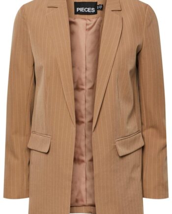 Pieces Blazer Bossy Silver Mink Pinstripe