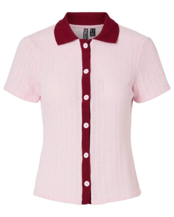 Pieces Bluse Alysia Pink Tulle Rhubarb