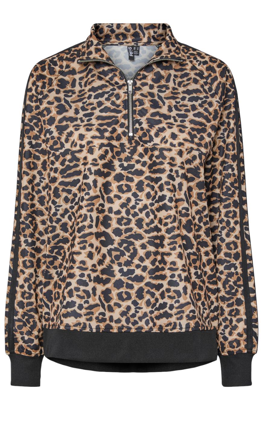 Pieces Bluse Grace Black Leo Black Stripe