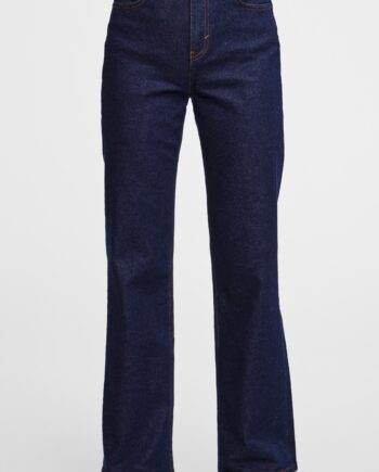 Pieces Bukser Holly Wide Dark Blue Denim