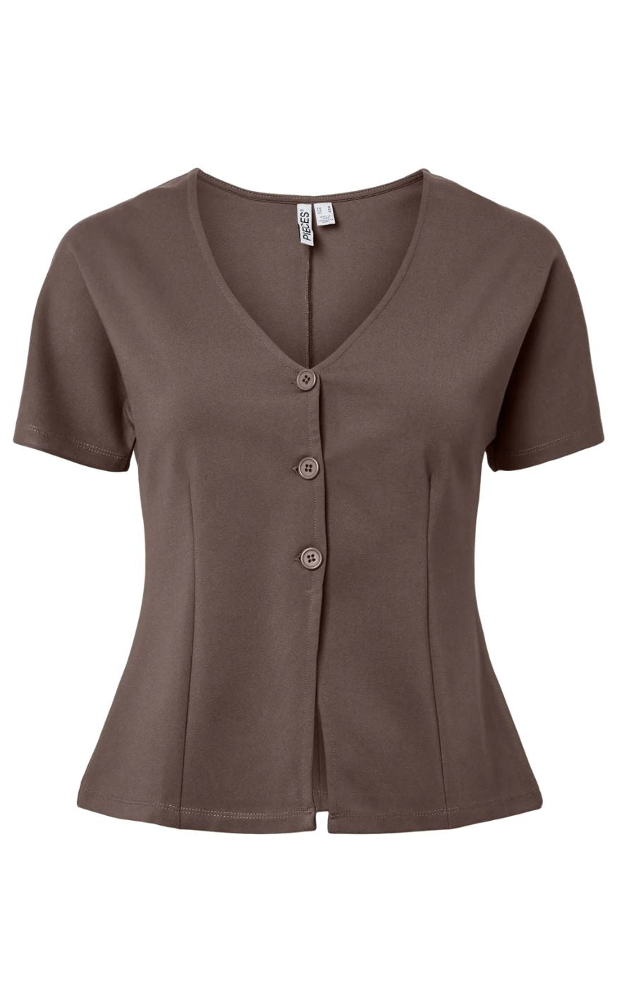 Pieces Cardigan Gunhild Coffee Quartz