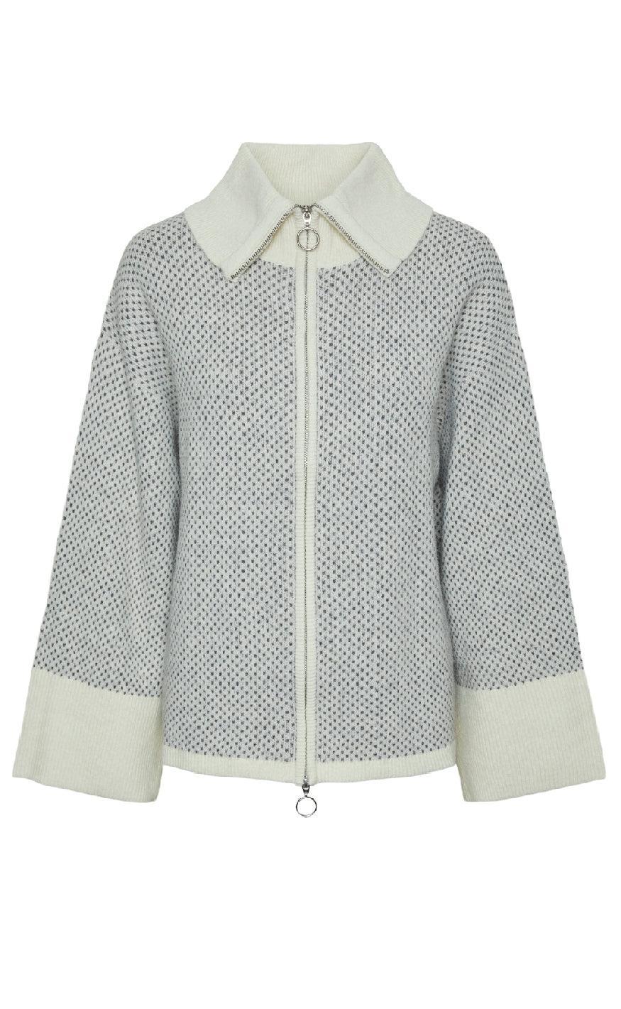 Pieces Cardigan Nordic Ls Birch Magnet