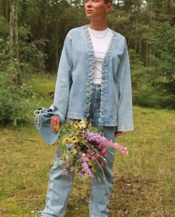 Pieces Jakke Fenda Light Blue Denim