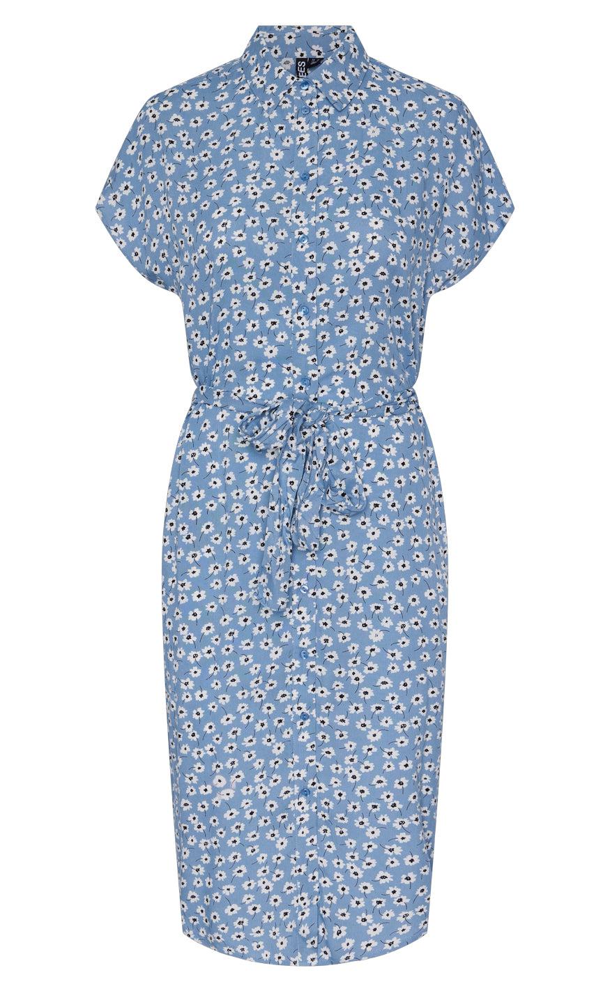Pieces Kjole Nya Faded Denim