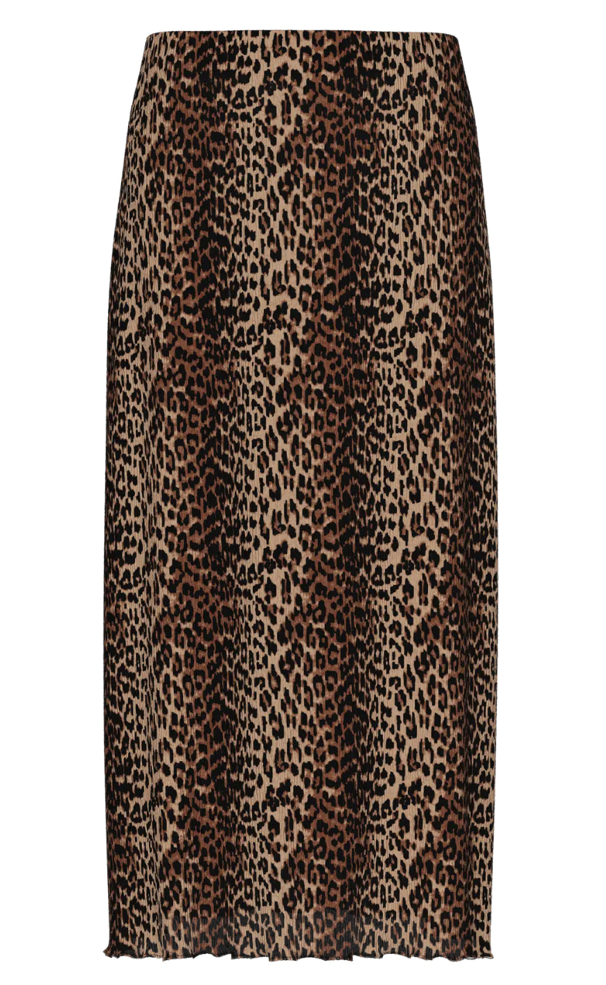 Pieces Nederdel Flora Black Leo