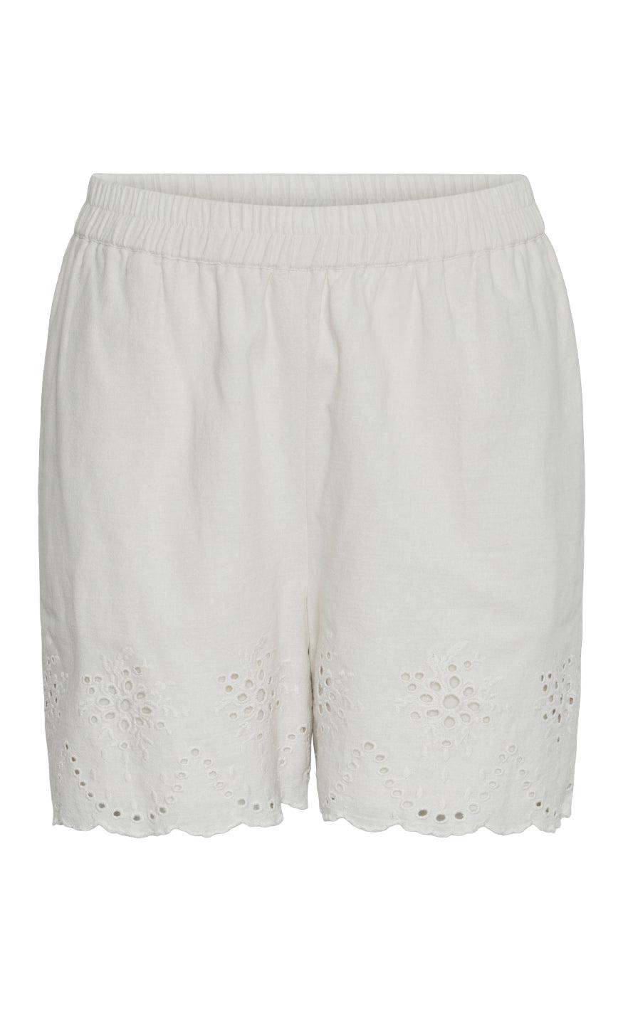 Pieces Shorts Almina Embroidery Birch