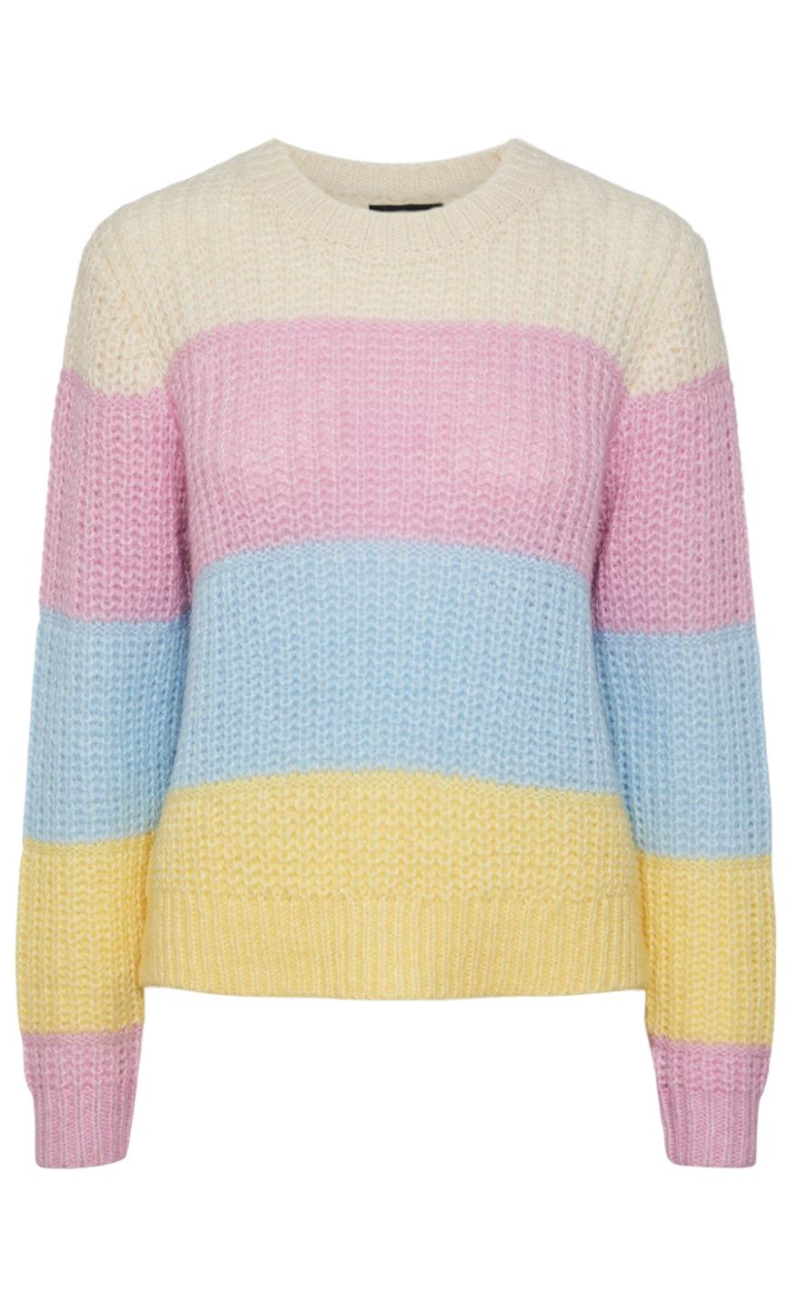 Pieces Strik Naomi Birch Stripes