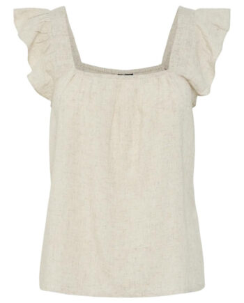 Pieces Top Pia Birch Melange