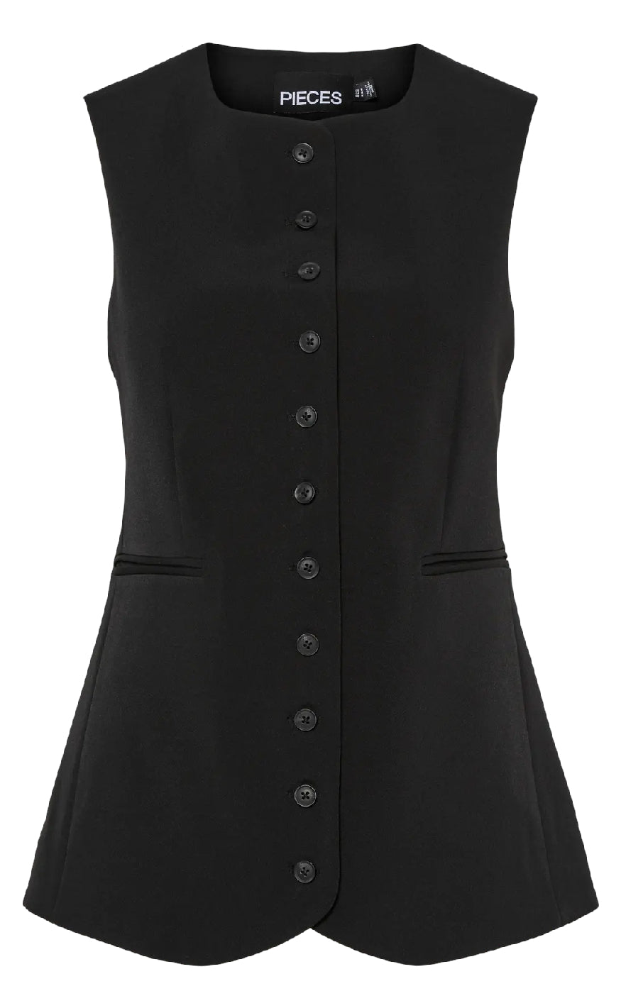 Pieces Vest Tempre Black
