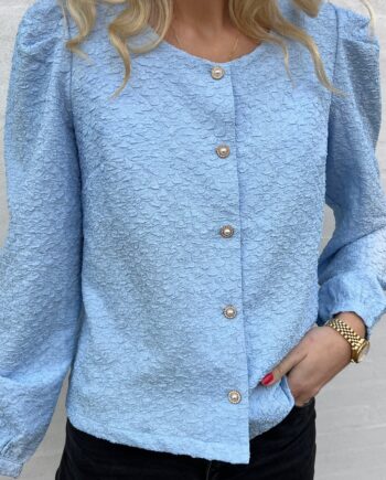 Say Ina Copenhagen Bluse Cati Light Blue