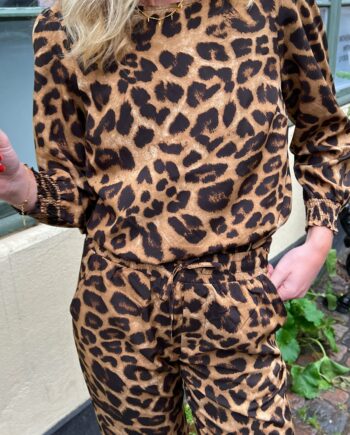 Say Ina Copenhagen Bluse Chili Leopard