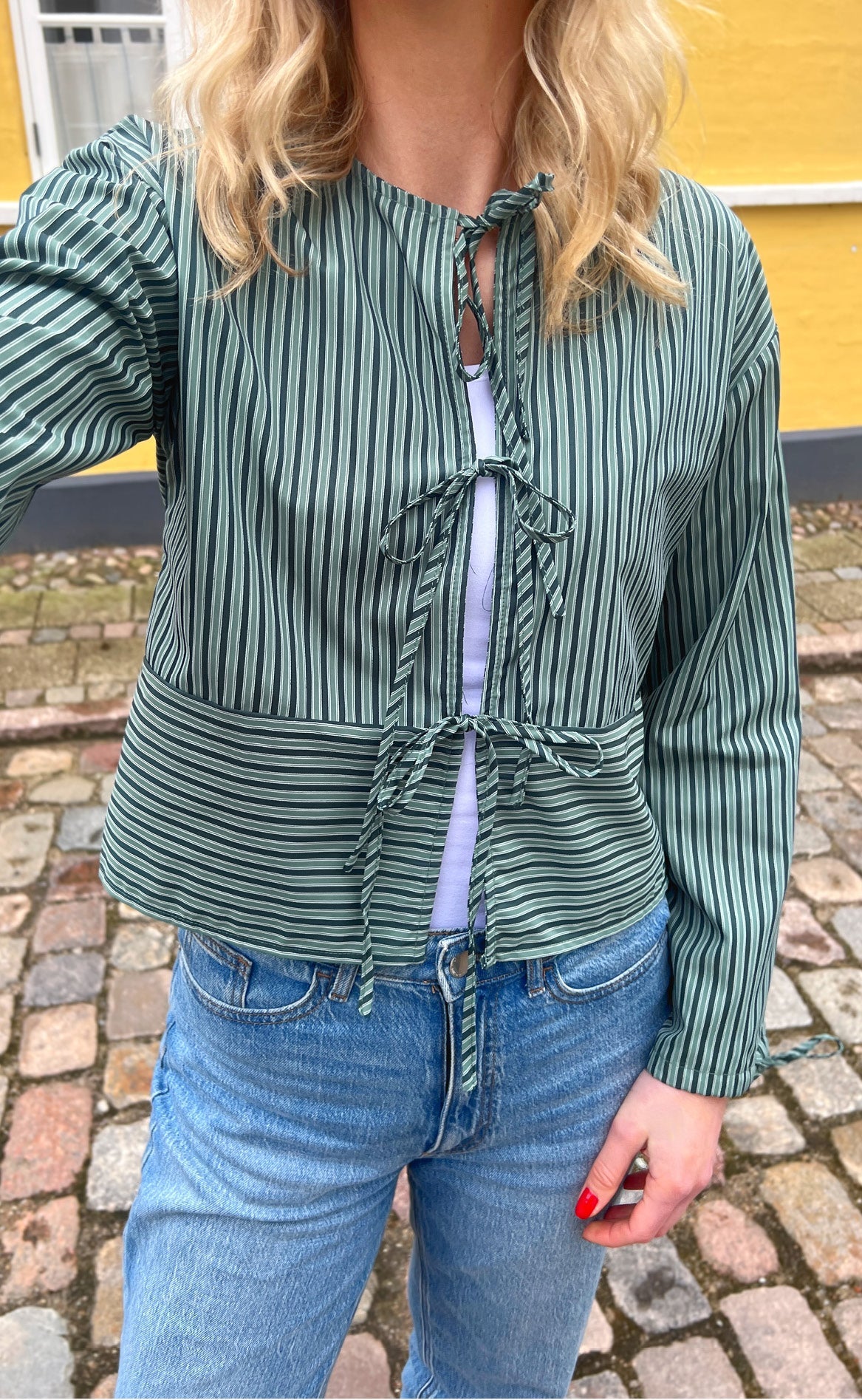 Say Ina Copenhagen Bluse Cornelia Dark Green Vendbar