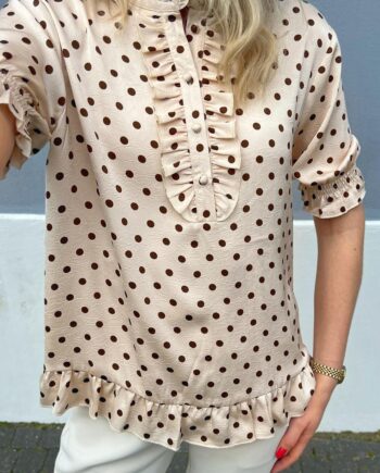 Say Ina Copenhagen Bluse Philine Beige Dots