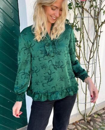 Say Ina Copenhagen Bluse Pia Green Flower