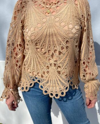 Say Ina Copenhagen Bluse Tanna Camel