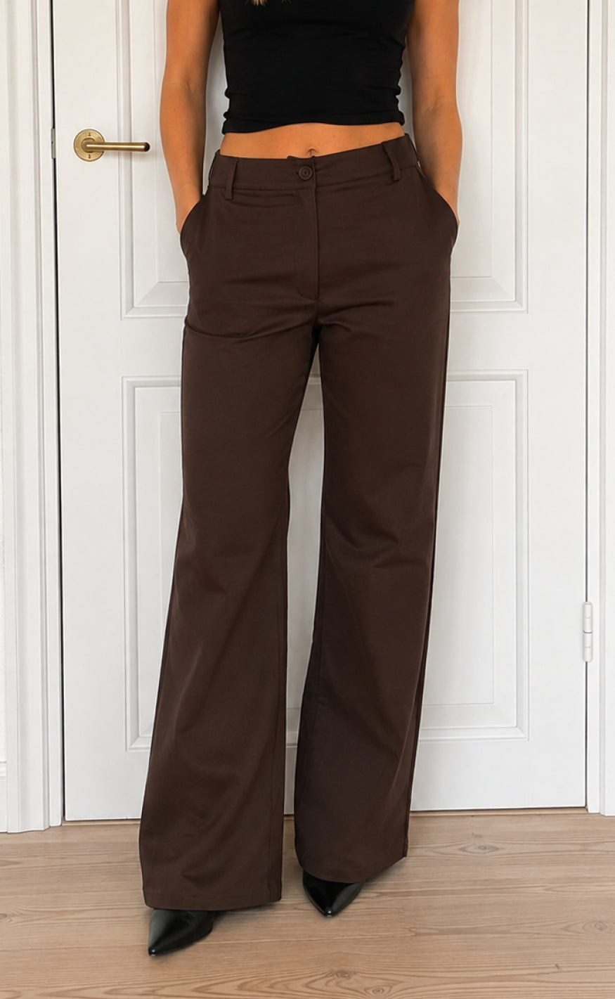 Say Ina Copenhagen Bukser Livana Stretch Dark Brown