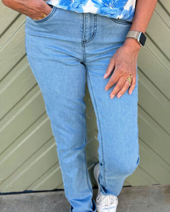 Say Ina Copenhagen Bukser Sara Stretch Light Denim Blue