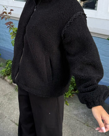 Say Ina Copenhagen Fleece Jakke Fia Black
