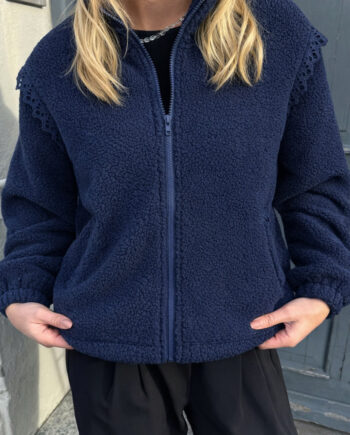 Say Ina Copenhagen Fleece Jakke Fia Navy Blue