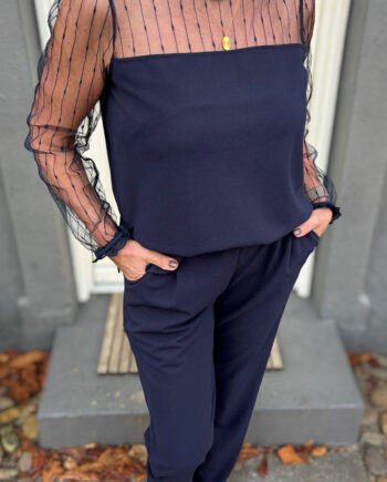 Say Ina Copenhagen Jumpsuit   Buksedragt Trisha Navy Blue