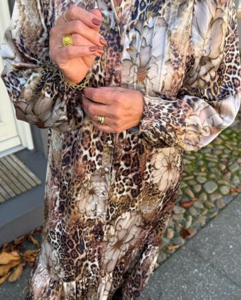 Say Ina Copenhagen Kjole Aida Leopard   Flower