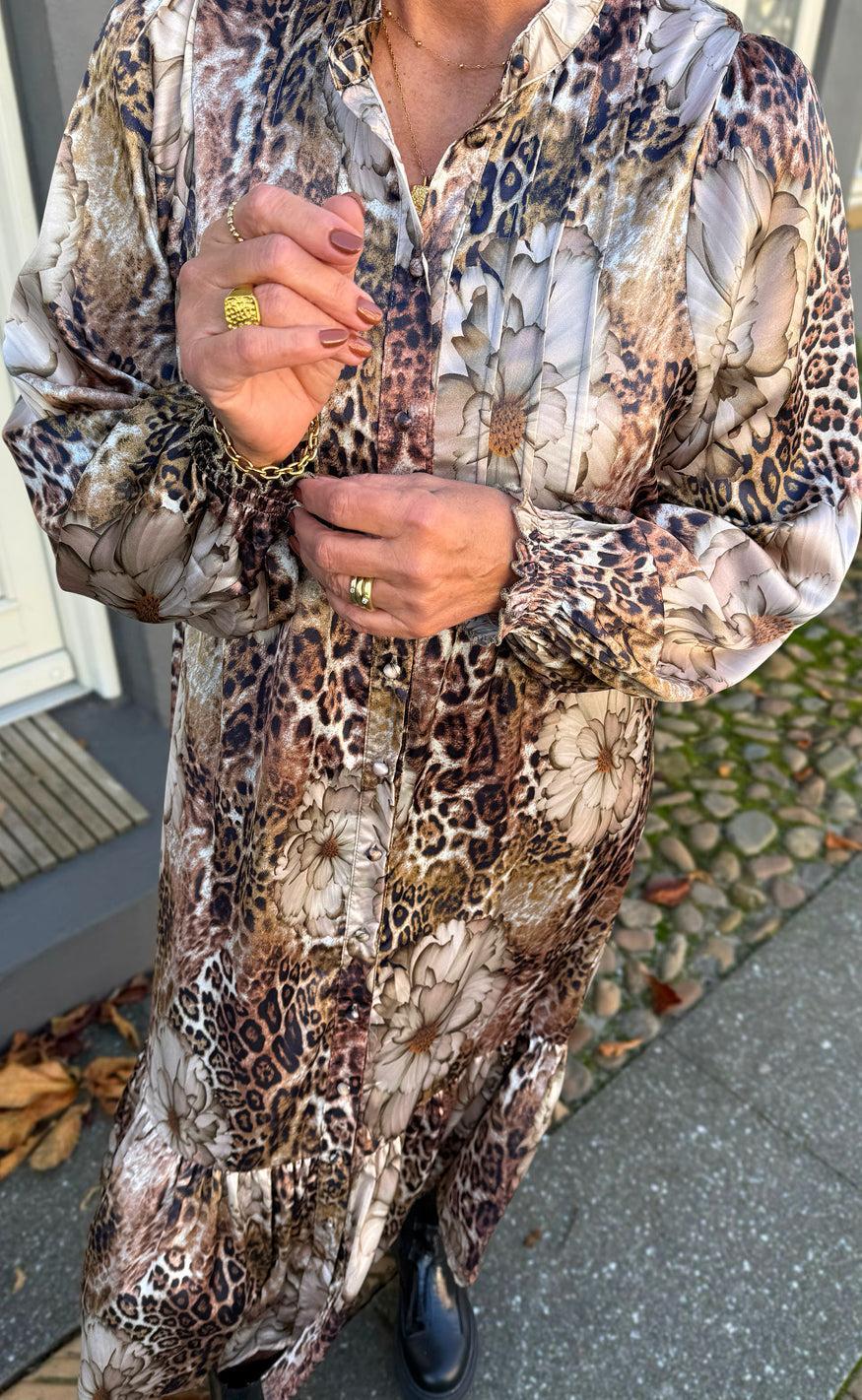 Say Ina Copenhagen Kjole Aida Leopard Flower