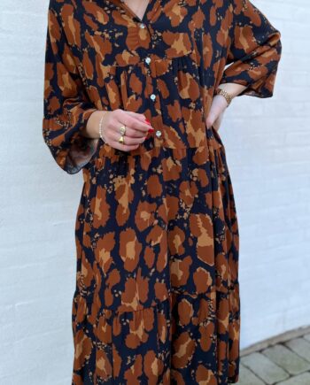 Say Ina Copenhagen Kjole Alva Brown Leo