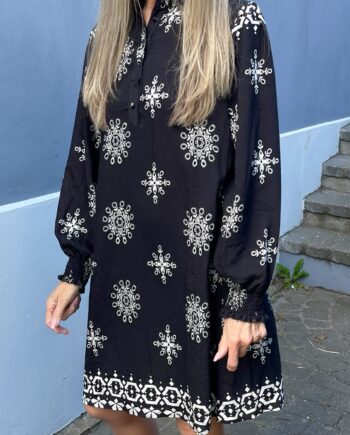 Say Ina Copenhagen Kjole Augusta Black    White