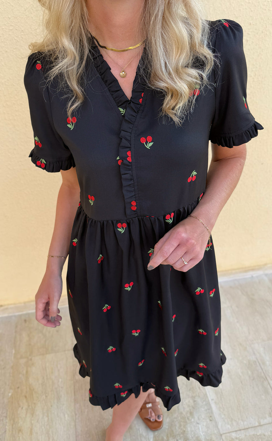 Say Ina Copenhagen Kjole Catja Summer Long Black Cherries