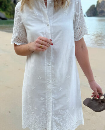 Say Ina Copenhagen Kjole Claudia White Broderie Anglaise