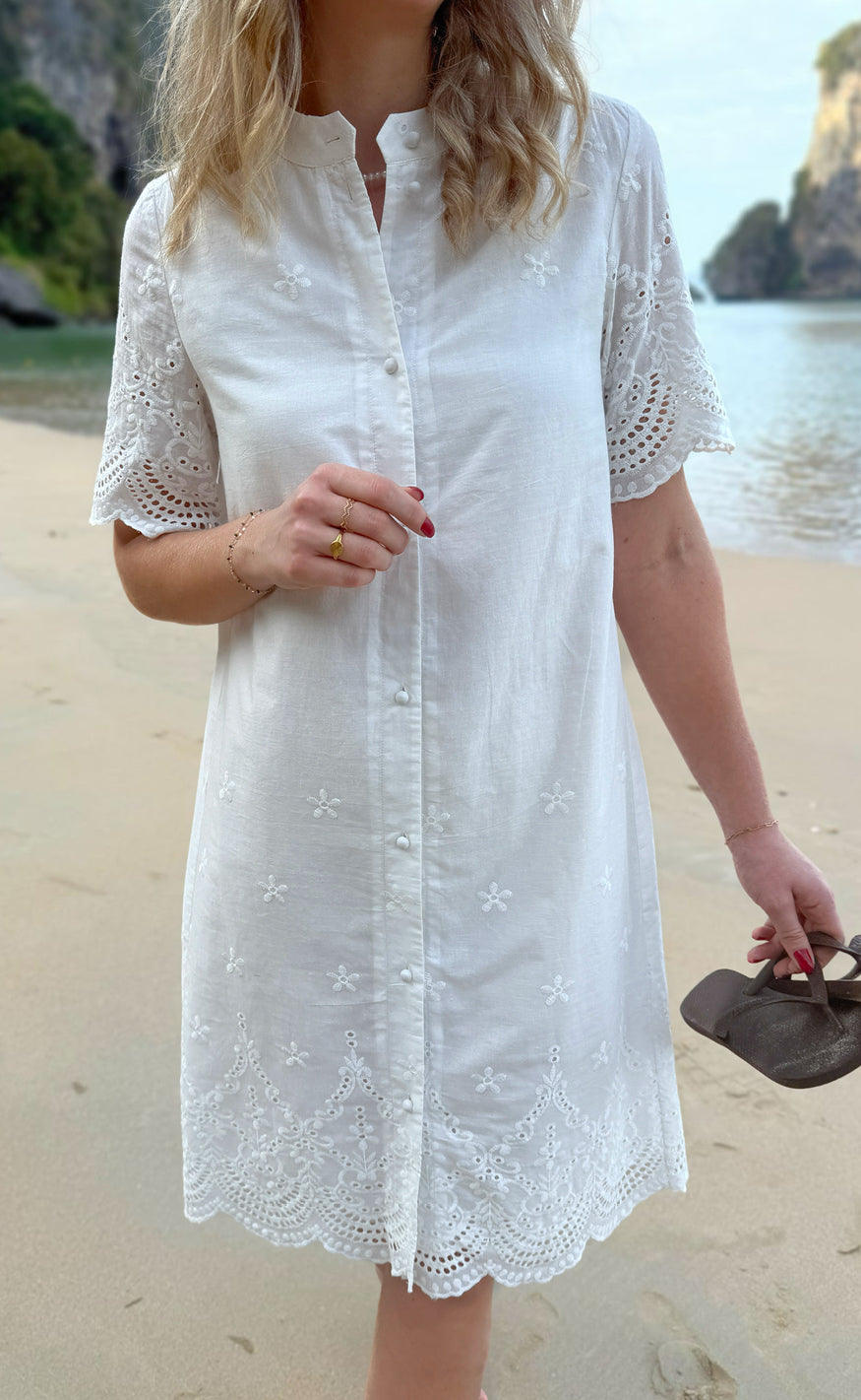 Say Ina Copenhagen Kjole Claudia White Broderie Anglaise