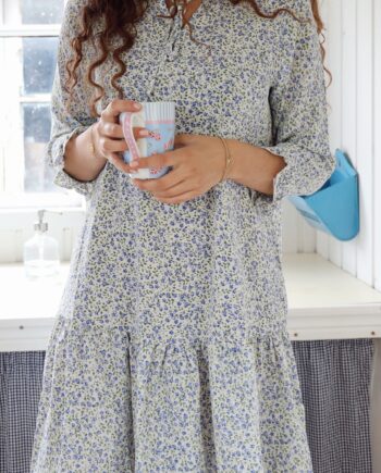 Say Ina Copenhagen Kjole Freja Blue Flower