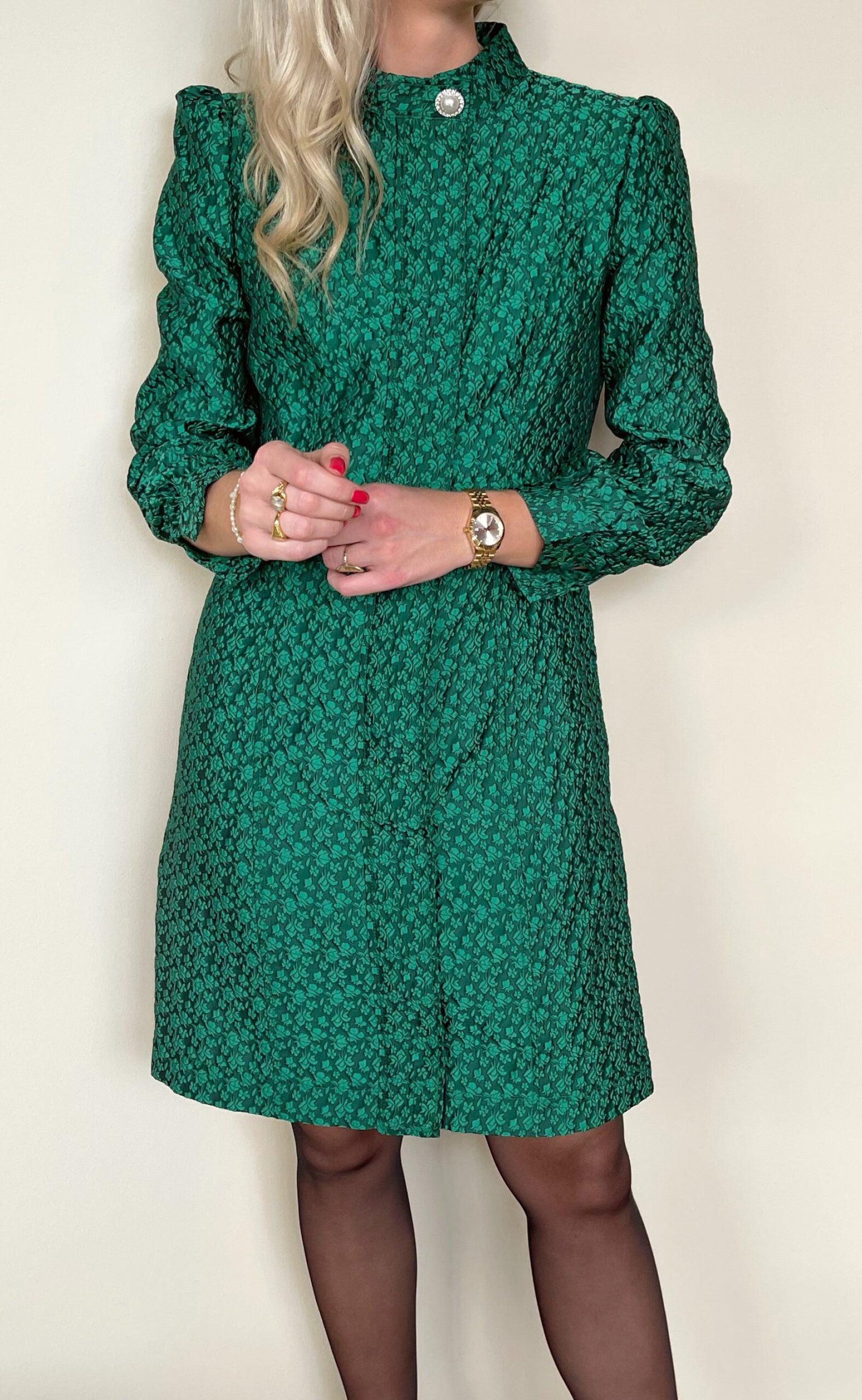 Say Ina Copenhagen Kjole Ines Green Flower