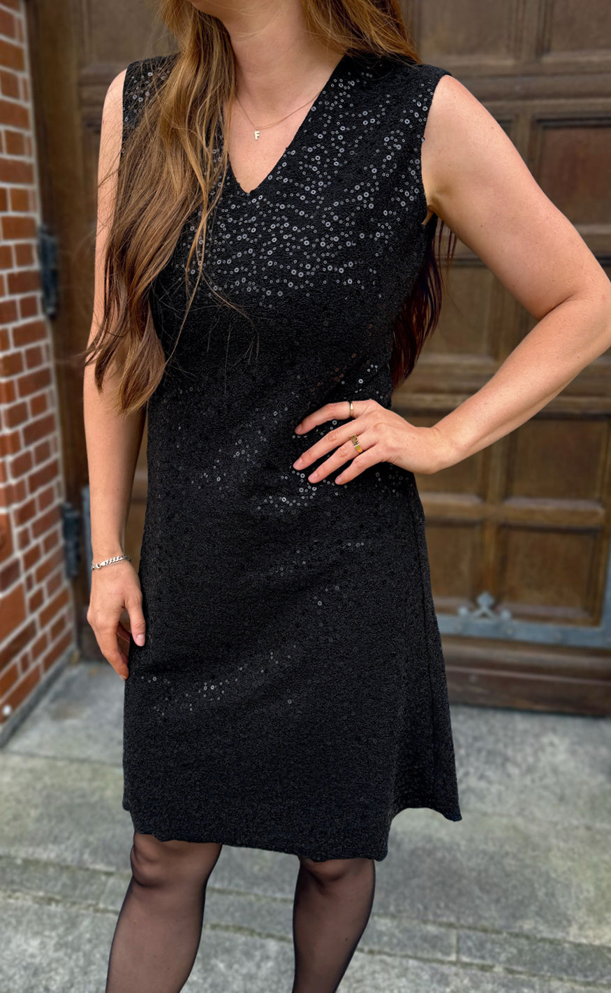 Say Ina Copenhagen Kjole Kalina Black Sequin