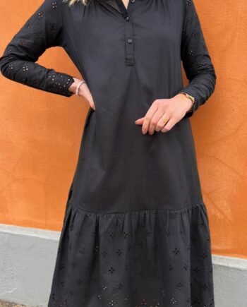 Say Ina Copenhagen Kjole Kitt Black Embroidery