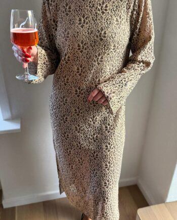Say Ina Copenhagen Kjole Lanza Beige Brown