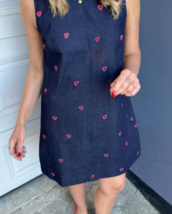 Say Ina Copenhagen Kjole Maja Dark Blue    Hearts