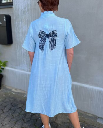 Say Ina Copenhagen Kjole Milly Light Blue    Navy Bows