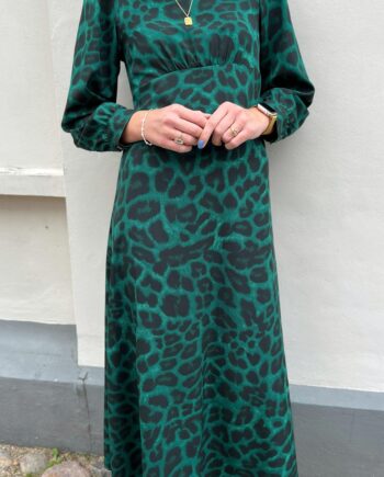 Say Ina Copenhagen Kjole Nova Green Leopard