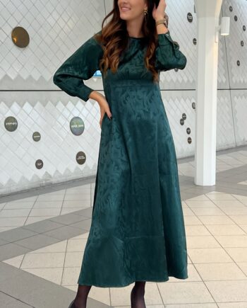 Say Ina Copenhagen Kjole Nova Petrol Green Flower