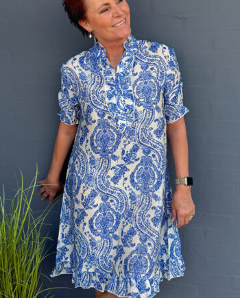 Say Ina Copenhagen Kjole Philine Blue Paisley