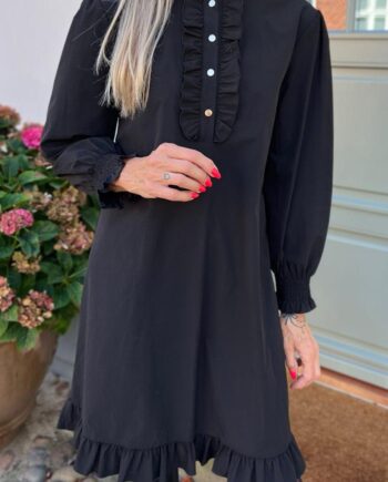 Say Ina Copenhagen Kjole Pia Black    Gold Buttons