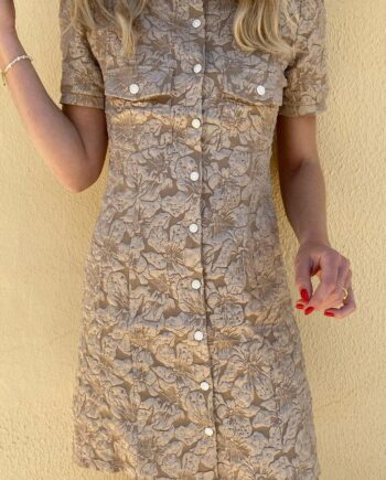 Say Ina Copenhagen Kjole Sisse Shiny Beige